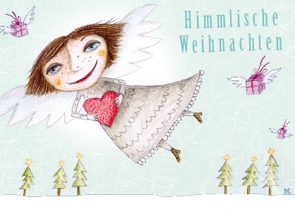 Postkarte "Himmlische Weihnachten"