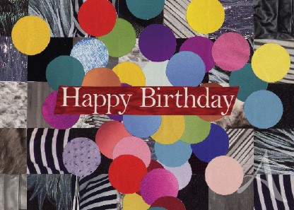 Postkarte "Happy Birthday"