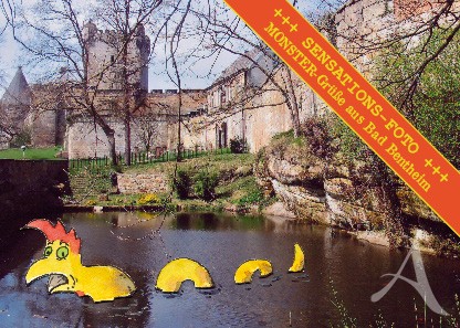 Postkarte "Monster-Grüße aus Bad Bentheim"