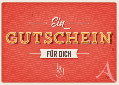 Postkarte "Ein Gutschein für Dich"