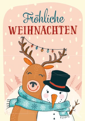 Postkarte "Fröhliche Weihnachten"