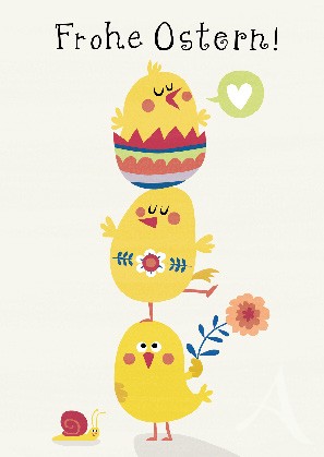 Postkarte "Frohe Ostern!"