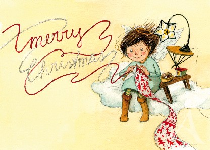 Postkarte "Merry Christmas"