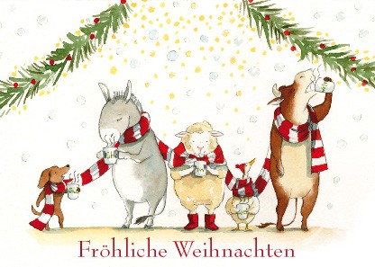 Postkarte "Fröhliche Weihnachten"