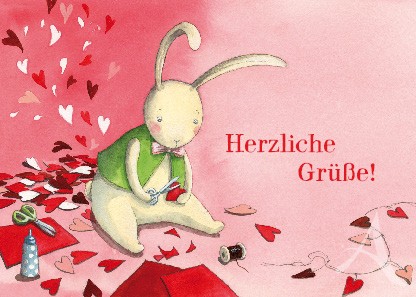 Postkarte "Herzliche Grüße!"