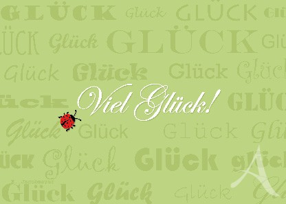 Postkarte "Viel Glück!"