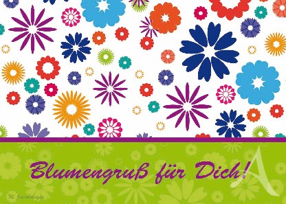 Postkarte "Blumengruß für Dich!"