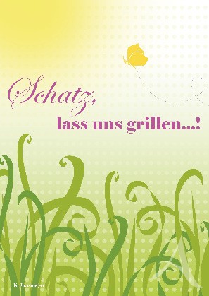 Postkarte "Schatz, lass uns grillen!"