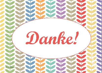 Postkarte "Danke!"