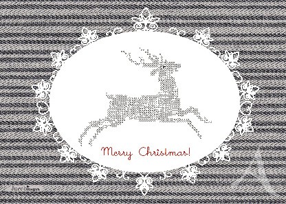 Postkarte "Merry Christmas! (Hirsch)"