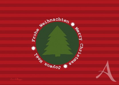 Postkarte "Frohe Weihnachten (Tannenbaum)"