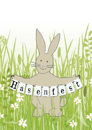 Postkarte "Hasenfest"