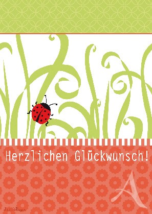 Postkarte "Herzlichen Glückwunsch!"