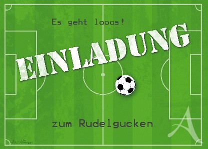 Postkarte "Einladung zum Rudelgucken"