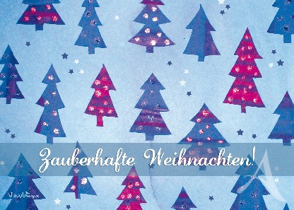 Postkarte "Zauberhafte Weihnachten!"