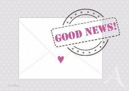 Postkarte "Good News!"