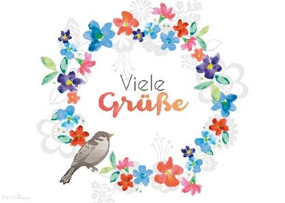 Postkarte "Viele Grüße"