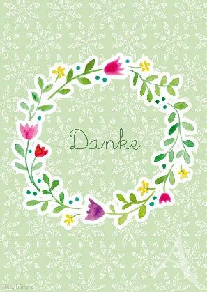 Postkarte "Danke"