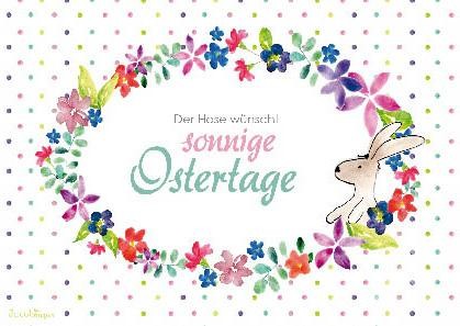 Postkarte "Der Hase wünscht sonnige Ostertage" - nur noch wenige Exemplare!