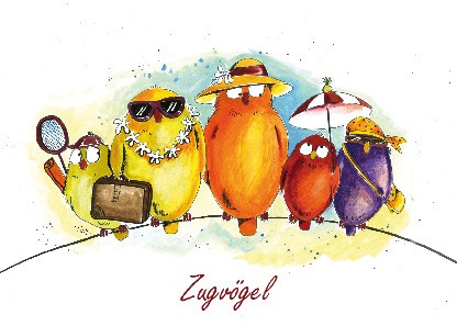 Postkarte "Zugvögel"