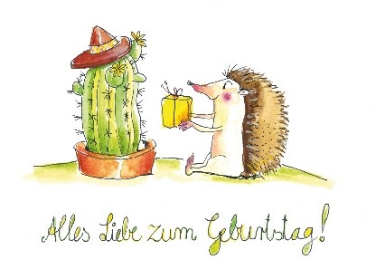 Postkarte "Alles Liebe zum Geburtstag !"