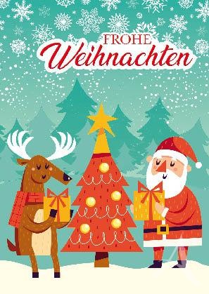 Postkarte "Frohe Weihnachten"