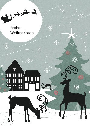 Postkarte "Frohe Weihnachten"
