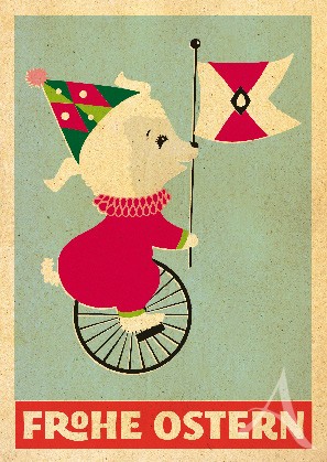 Postkarte "Fräulein Lämmchen"