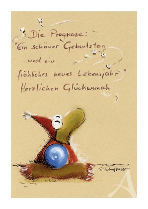 Postkarte "Die Prognose"