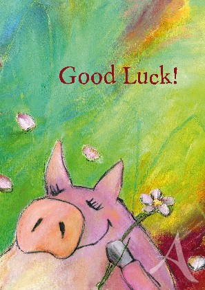 Postkarte "Good Luck!"