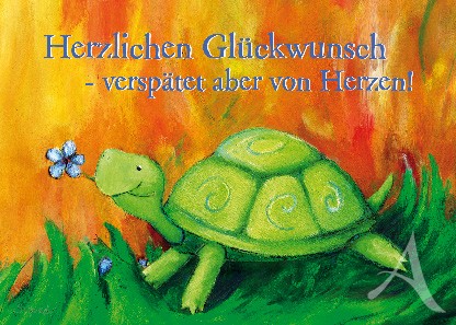 Postkarte "Schildkröte"