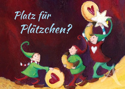 Postkarte "Platz für Plätzchen?"