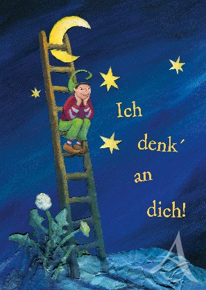 Postkarte "Ich denk' an dich!"