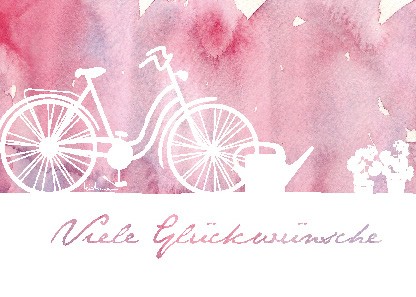 Postkarte "Viele Glückwünsche"