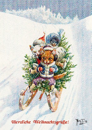 Postkarte "Herzliche Weihnachtsgrüße"