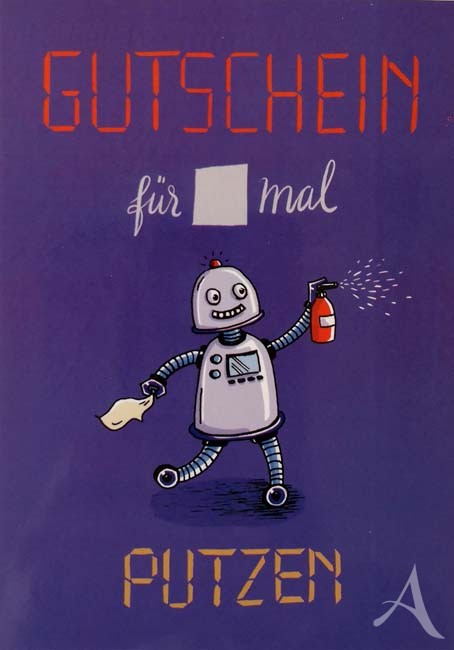 Postkarte "GUTSCHEIN für x mal Putzen"