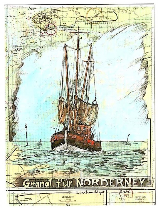 Postkarte "Granat für Norderney"