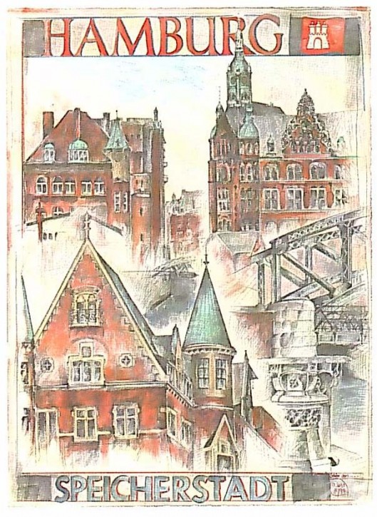 Postkarte "Hamburg Speicherstadt"