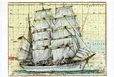 Postkarte "Gorch Fock"