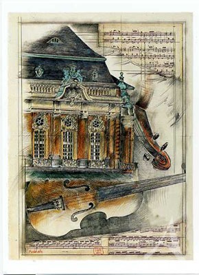 Postkarte "Musikhalle, Hamburg"