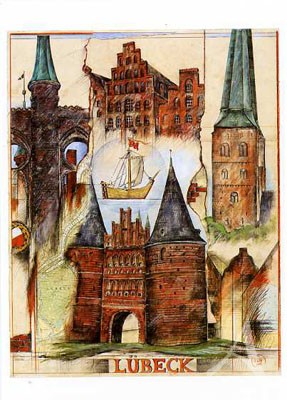 Postkarte "Lübeck"