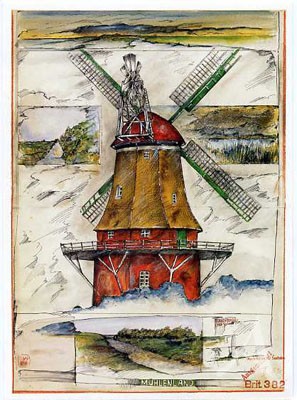 Postkarte "Mühlenland"