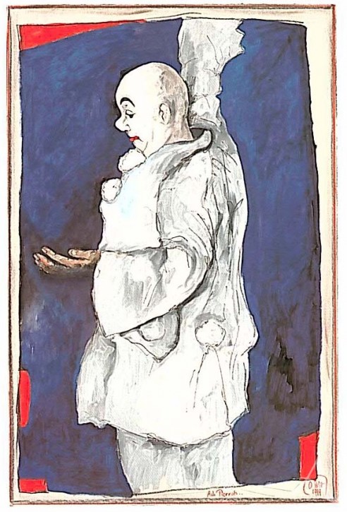 Postkarte "Ach, Pierrot"