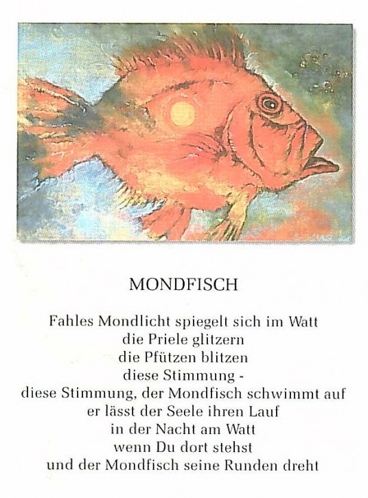 Postkarte "Mondfisch"