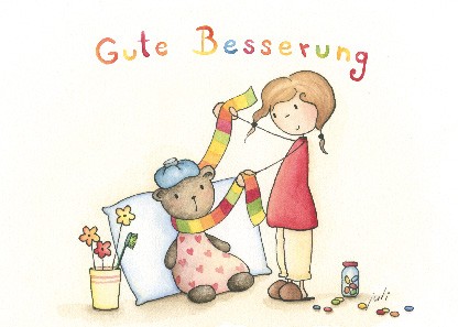 Postkarte "Gute Besserung"