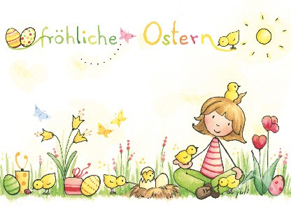 Postkarte "Fröhliche Ostern"