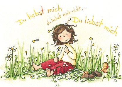 Postkarte "Liebst Du mich?"