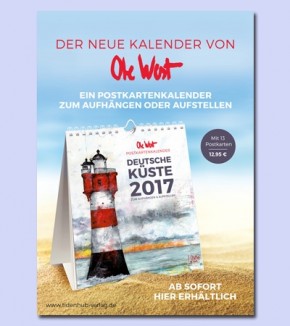 POSTKARTENKALENDER von OLE WEST für 2017