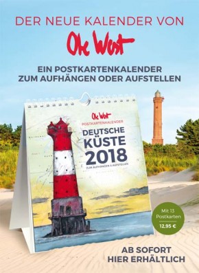 Der POSTKARTENKALENDER von OLE WEST für 2018